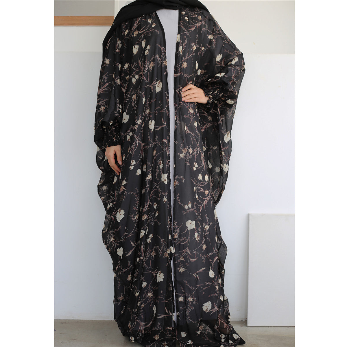 Chiffon-Print-Robenkleid
