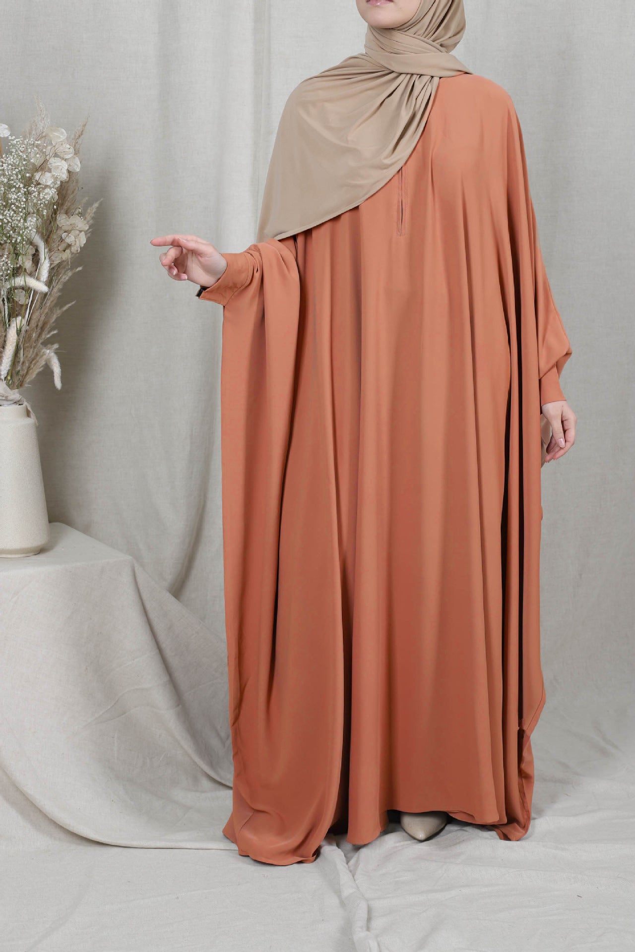 Abaya mit Lang Khimar
