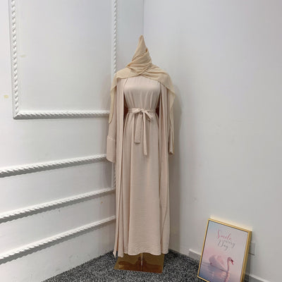 Abaya-Miss Dubai Zweiteiliger Anzug in Uni-Farbe
