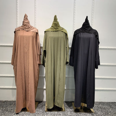 Abaya-Miss Dubai Zweiteiliger Anzug in Uni-Farbe
