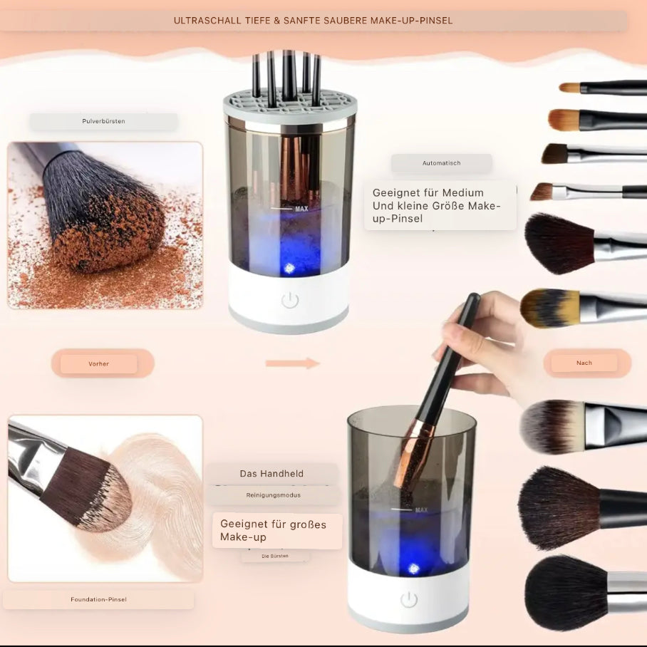 Automatischer Make-up-Pinselreiniger 3-in-1