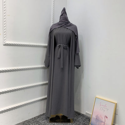 Abaya-Miss Dubai Zweiteiliger Anzug in Uni-Farbe