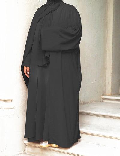 Abaya-Miss Dubai Zweiteiliger Anzug in Uni-Farbe