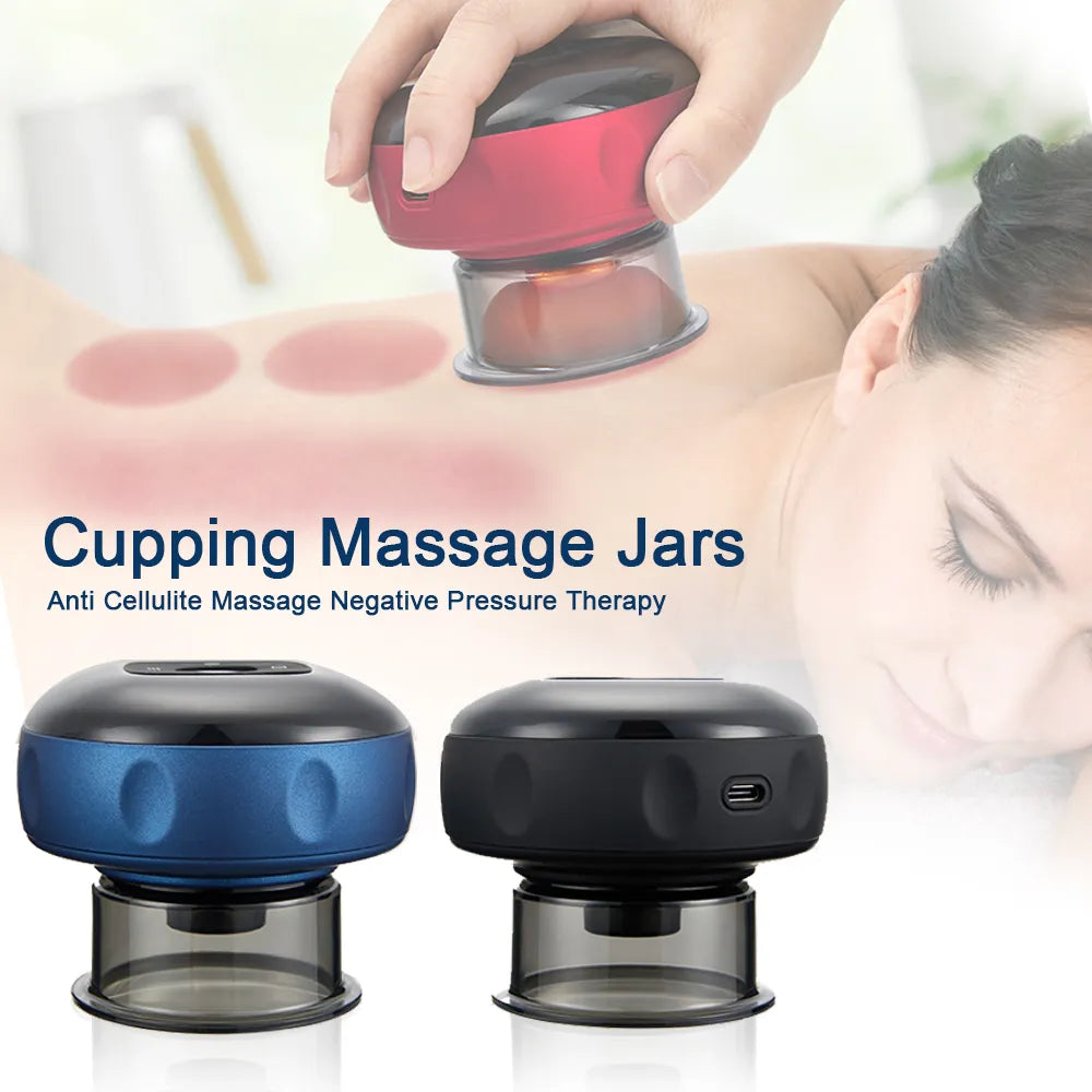 Schröpfmassage-Gläser mit Vakuumsaugnäpfen