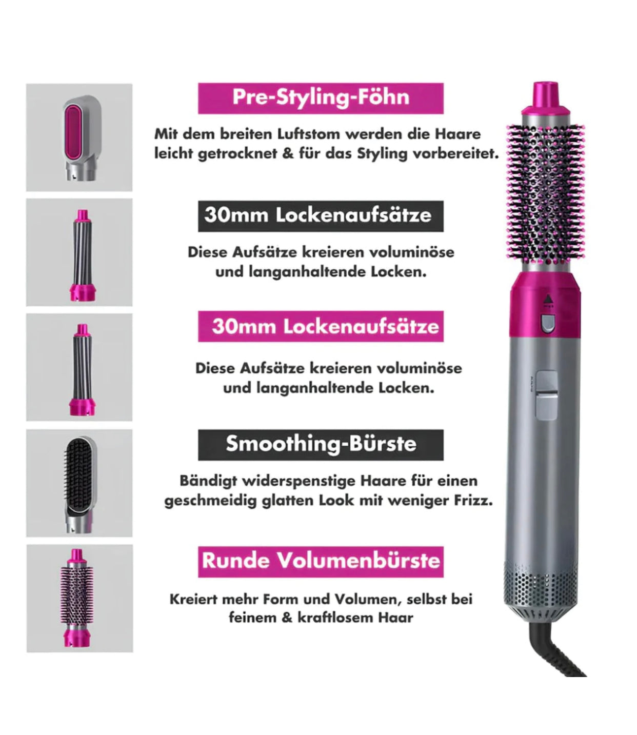 Multi Hair Styler 5 in1