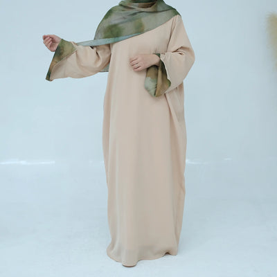 2025 Ramadan Neue Abaya Gedruckt Manschetten Muslimischen Kleid Plain Nida Geschlossene Abayas Muslimische Frauen Modest Kleider Eid Islamische Kleidung