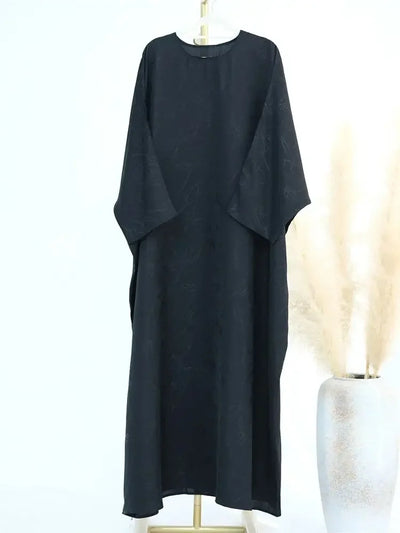 Satin Frauen Kaftan Marocain Robe Femme Musulmane Vestidos Schwarz Abaya Damen Dubai Muslimischen Kaftan Afrikanische Kleider Gebet Kleidung