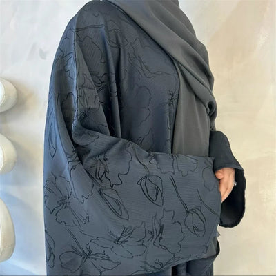Satin Frauen Kaftan Marocain Robe Femme Musulmane Vestidos Schwarz Abaya Damen Dubai Muslimischen Kaftan Afrikanische Kleider Gebet Kleidung