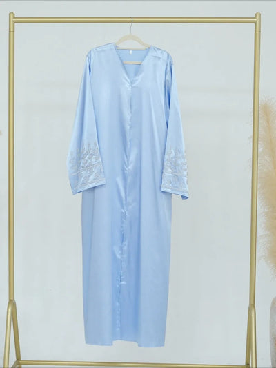 Eid Party Abaya for Women Beading Muslim Long Cardigan Abayas Ramadan Turkey Islamic Robe Sashes Morocco Dubai Arab Vestidos