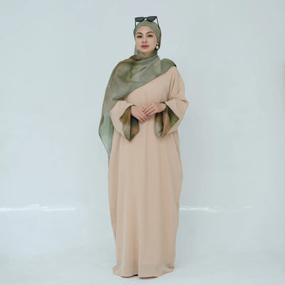 2025 Ramadan Neue Abaya Gedruckt Manschetten Muslimischen Kleid Plain Nida Geschlossene Abayas Muslimische Frauen Modest Kleider Eid Islamische Kleidung