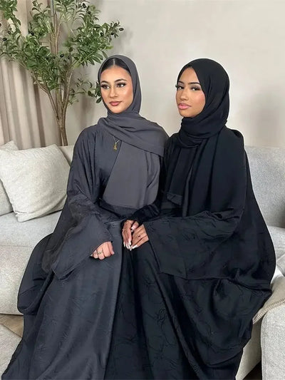 Satin Frauen Kaftan Marocain Robe Femme Musulmane Vestidos Schwarz Abaya Damen Dubai Muslimischen Kaftan Afrikanische Kleider Gebet Kleidung