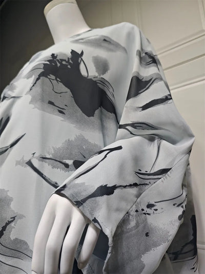 Siskakia Open Abaya für muslimische Frau Fledermaus Ärmel elegante lose Strickjacke Dubai marok kanis che Mode Kebaya Kleidung