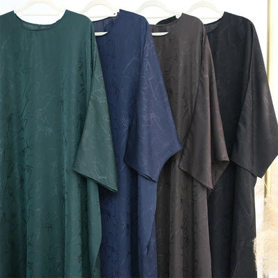 Satin Frauen Kaftan Marocain Robe Femme Musulmane Vestidos Schwarz Abaya Damen Dubai Muslimischen Kaftan Afrikanische Kleider Gebet Kleidung