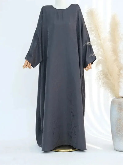 Satin Frauen Kaftan Marocain Robe Femme Musulmane Vestidos Schwarz Abaya Damen Dubai Muslimischen Kaftan Afrikanische Kleider Gebet Kleidung