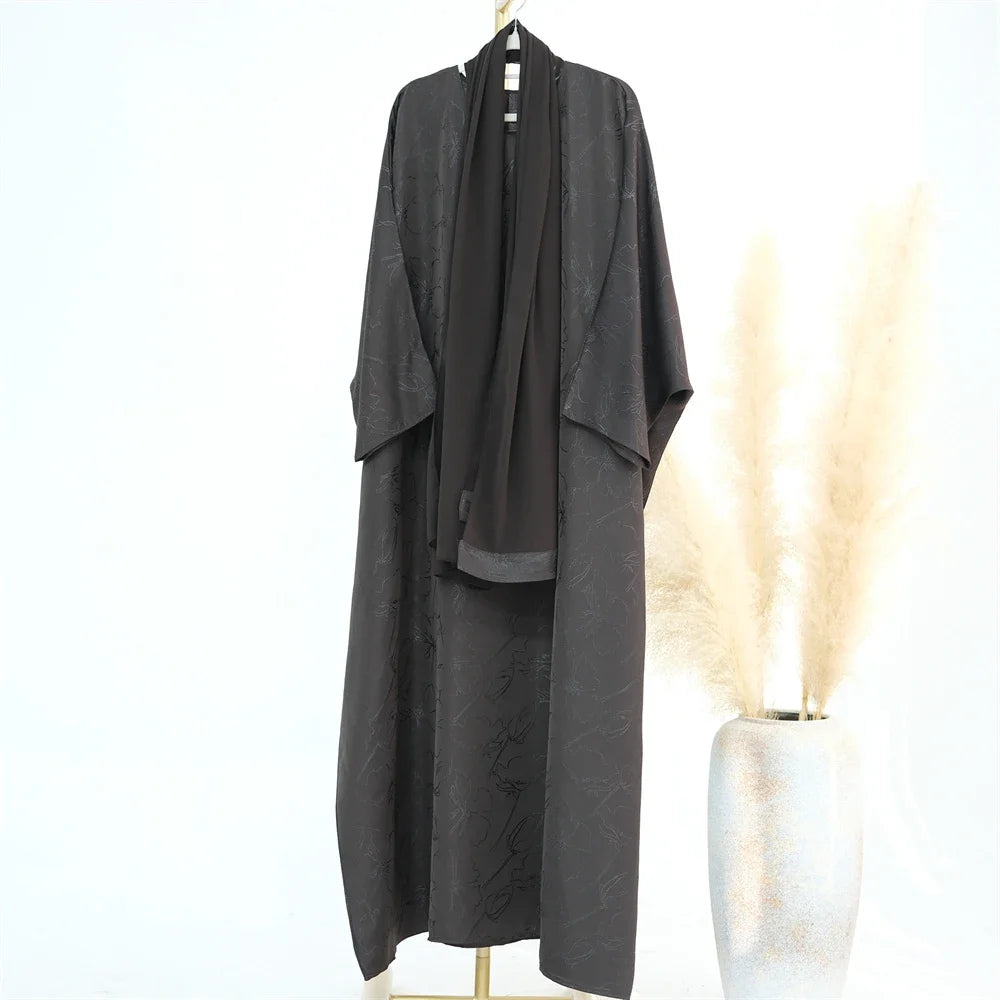 Satin Frauen Kaftan Marocain Robe Femme Musulmane Vestidos Schwarz Abaya Damen Dubai Muslimischen Kaftan Afrikanische Kleider Gebet Kleidung