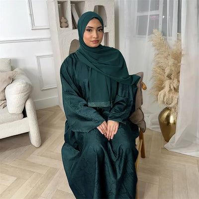 Satin Frauen Kaftan Marocain Robe Femme Musulmane Vestidos Schwarz Abaya Damen Dubai Muslimischen Kaftan Afrikanische Kleider Gebet Kleidung
