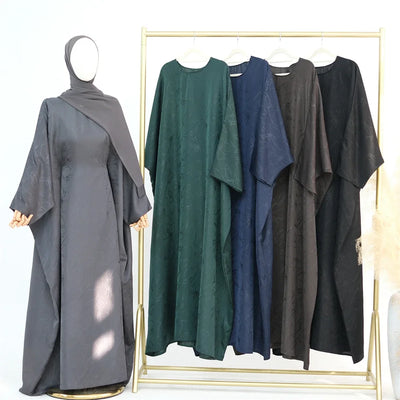 Satin Frauen Kaftan Marocain Robe Femme Musulmane Vestidos Schwarz Abaya Damen Dubai Muslimischen Kaftan Afrikanische Kleider Gebet Kleidung