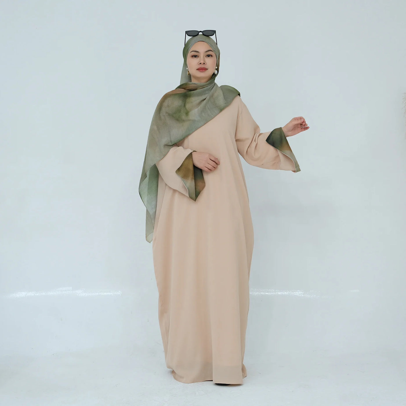 2025 Ramadan Neue Abaya Gedruckt Manschetten Muslimischen Kleid Plain Nida Geschlossene Abayas Muslimische Frauen Modest Kleider Eid Islamische Kleidung