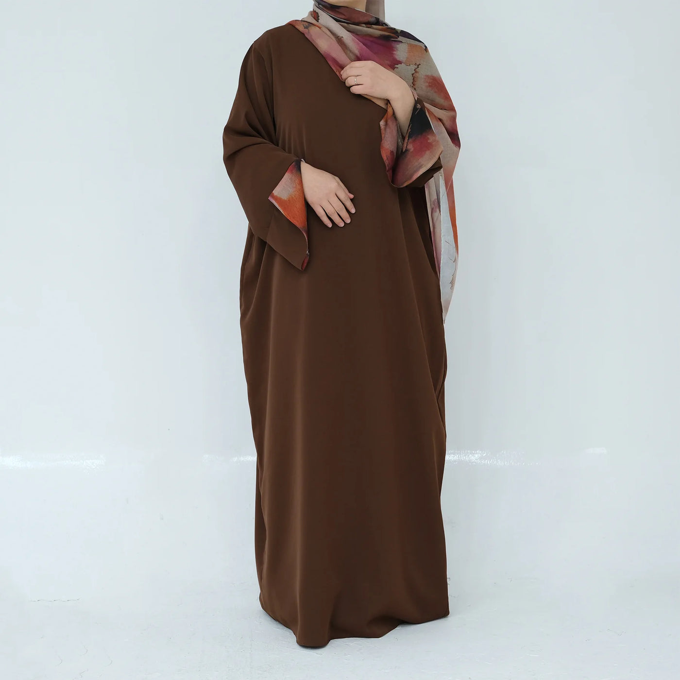 2025 Ramadan Neue Abaya Gedruckt Manschetten Muslimischen Kleid Plain Nida Geschlossene Abayas Muslimische Frauen Modest Kleider Eid Islamische Kleidung