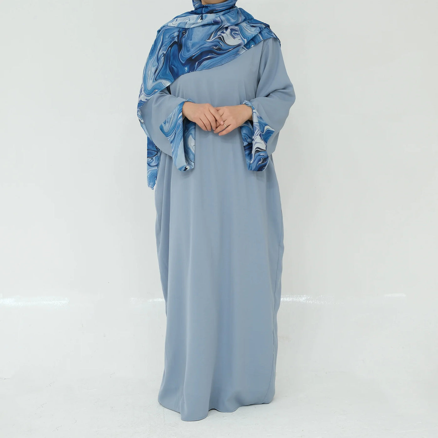 2025 Ramadan Neue Abaya Gedruckt Manschetten Muslimischen Kleid Plain Nida Geschlossene Abayas Muslimische Frauen Modest Kleider Eid Islamische Kleidung