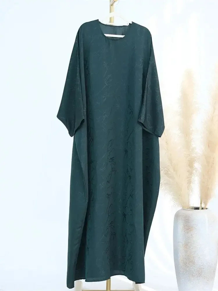Satin Frauen Kaftan Marocain Robe Femme Musulmane Vestidos Schwarz Abaya Damen Dubai Muslimischen Kaftan Afrikanische Kleider Gebet Kleidung