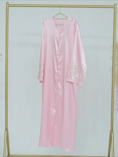 Eid Party Abaya for Women Beading Muslim Long Cardigan Abayas Ramadan Turkey Islamic Robe Sashes Morocco Dubai Arab Vestidos