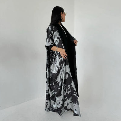 Eid kimono abaya cape bronzing offen abayas dubai luxus islam kleidung für muslimische frauen kaftan türkisches kleid jalabiya robe kleid