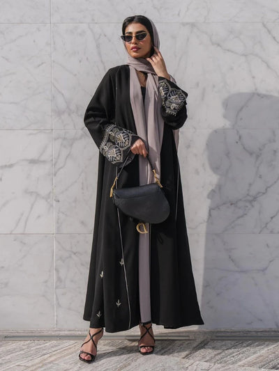 Eid Muslim Abaya for Women Embroidery Cardigan Party Dress Without Scarf Dubai Long Robe Morocco Abayas Kaftan Gorgeous Jalabiya