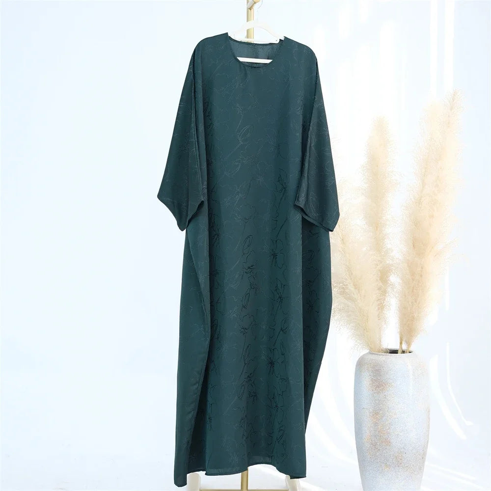 Satin Frauen Kaftan Marocain Robe Femme Musulmane Vestidos Schwarz Abaya Damen Dubai Muslimischen Kaftan Afrikanische Kleider Gebet Kleidung