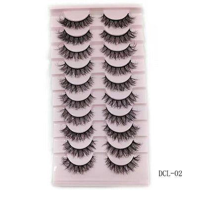 drei-dimensionale zehn paar wimpern
