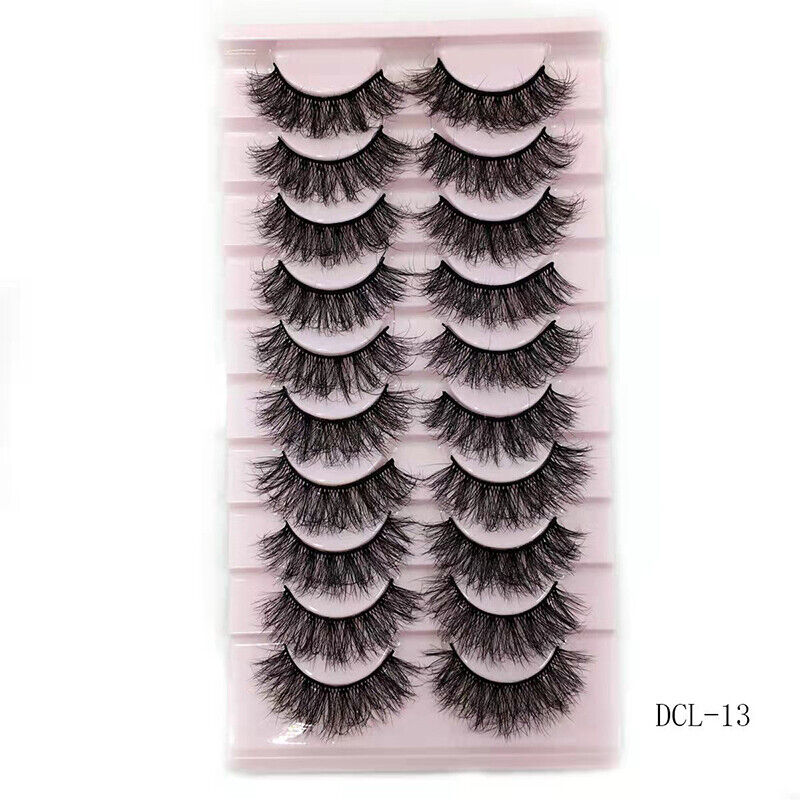 drei-dimensionale zehn paar wimpern
