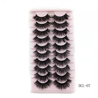 drei-dimensionale zehn paar wimpern