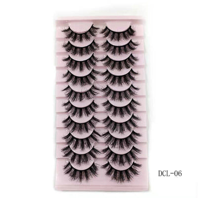 drei-dimensionale zehn paar wimpern