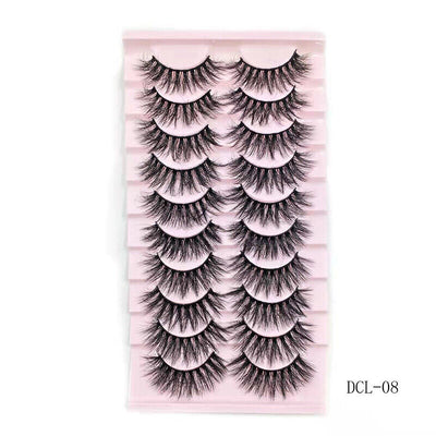 drei-dimensionale zehn paar wimpern