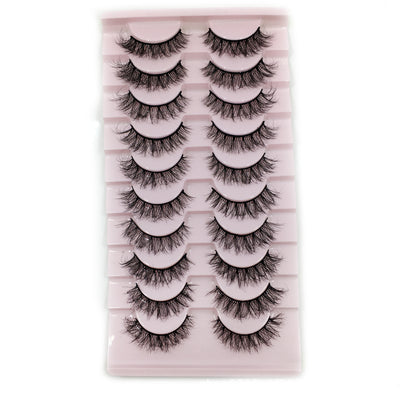 drei-dimensionale zehn paar wimpern